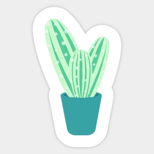 Green cactus Sticker